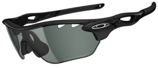 RadarLock Edge in Polished Black (Vented) / Clear Black Photochromatic