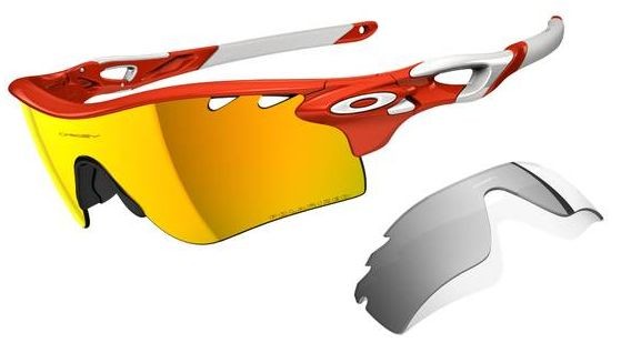 RadarLock Path in Blood Orange w/Black Iridium / Fire Iridium Polarized