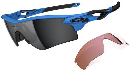 RadarLock Path in Matte Glacier / Black Iridium Polarized / G40
