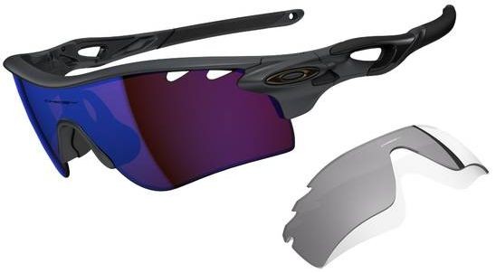 RadarLock Path in Matte Heather Grey (Vented) / G30 Iridium / Grey