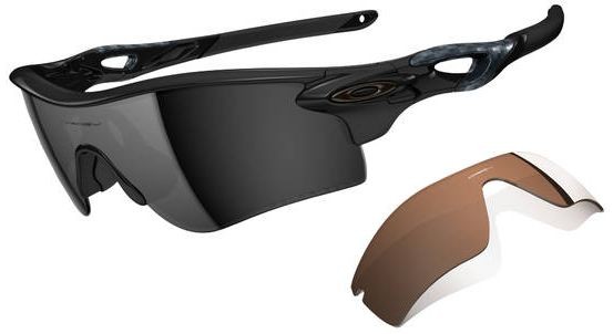 RadarLock Path in Polished Black w/VR28 / Black Iridium Polarized