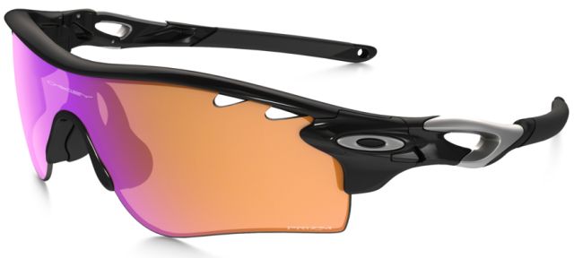 RadarLock Path in Polished Black w/Clear Vented / Prizm Trail