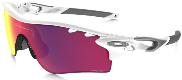 RadarLock Path in Polished White w/Persimmon Vented / Prizm Road