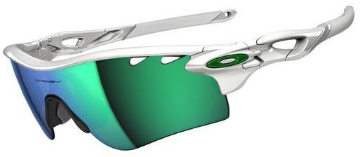 RadarLock Path (AF) in Polished White (Vented) / Jade Iridium