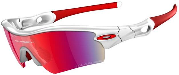 Radar Path in Polished White / +Red Iridium Polarized