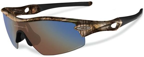Radar Pitch in Woodland Camo / Shallow Blue Polarized