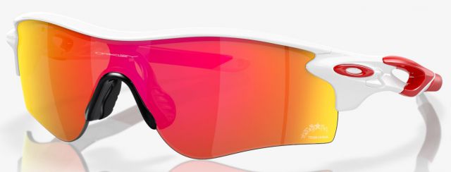 RadarLock Path (AF) in Polished White / Prizm Ruby Iridium