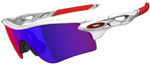 RadarLock Path (AF) in Polished White / +Red Iridium
