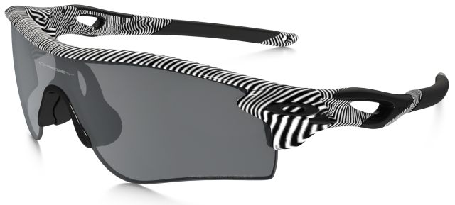 RadarLock Path in Fingerprint Polished White w/Clear / Black Iridium Polarized