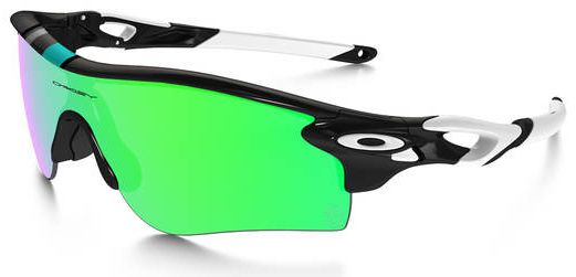 RadarLock Path in Polished Black w/Black Iridium / Jade Iridium