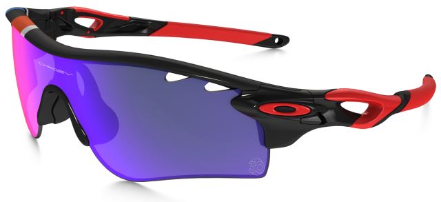 RadarLock Path (AF) in Polished Black / +Red Iridium