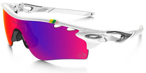 RadarLock Path in Polished White - Chrome w/VR28 Black Iridium / OO Red Iridium Polarized