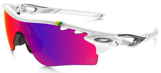 RadarLock Path in Polished White / OO Red Iridium Polarized