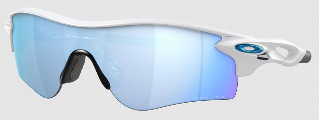 RadarLock Path (AF) in Matte White / Prizm Deep Water Polarized