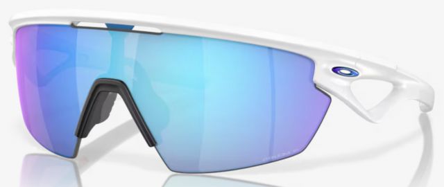 Sphaera in Matte White / Prizm Sapphire Iridium Polarized