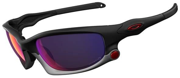 Split Jacket in Matte Black w/Grey / +Red Iridium Polarized