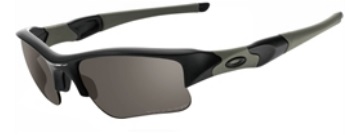 Flak Jacket XLJ in OD Eagle Matte Black / Grey Polarized