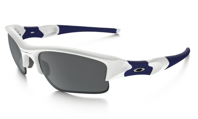 Flak Jacket XLJ in Polished White / Black Iridium