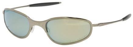 A Wire 2.0 in Black Chrome Thick / Emerald Iridium Polarized