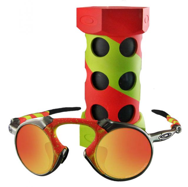 Madman in Red-Yellow Splatter / Fire Iridium Polarized
